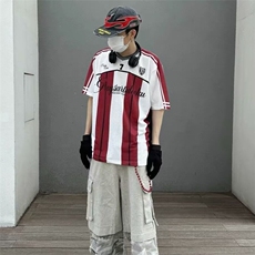 夏季新款运动足球服短袖T恤冰球服情侣装网眼印花撞色拼接t恤T07，男装T恤，星座1116A（原606A-3）