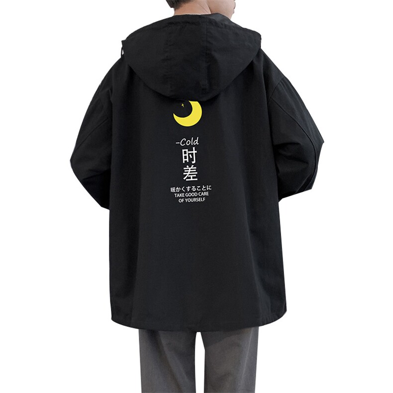 JK41047-P85纯棉连帽夹克男士大码工装夹克男外套男,男装夹克,电商A040