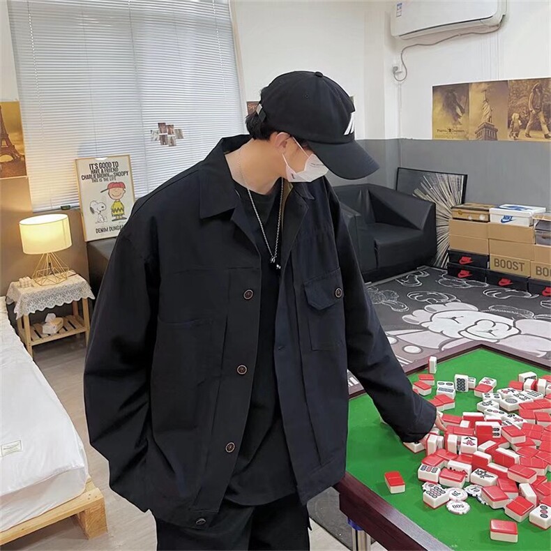 长袖衬衫春款男港风潮流C7340P46,男装衬衫,星座1116-2
