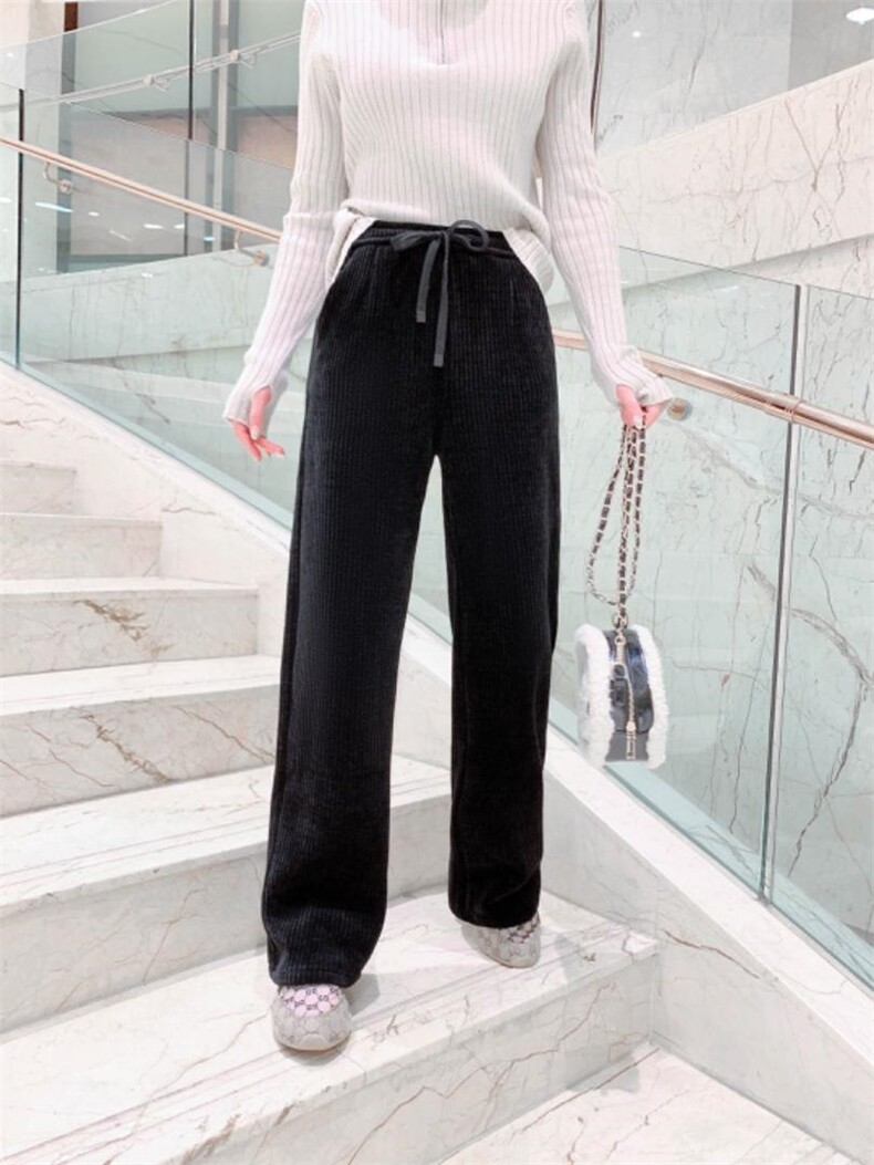 韩绒阔腿裤，女装，DCXY 超越