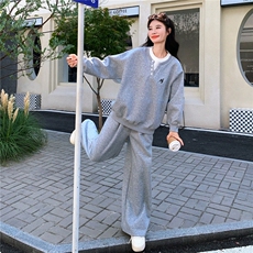 【现货】学院风假两件卫衣套装D2145-Y8825-P175-控258，女装套装/套裙，2D145