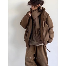 加绒加厚冬男立领棉衣灯芯绒保暖棉袄面包服外套MY9050P75，男装棉衣，星座1013-1
