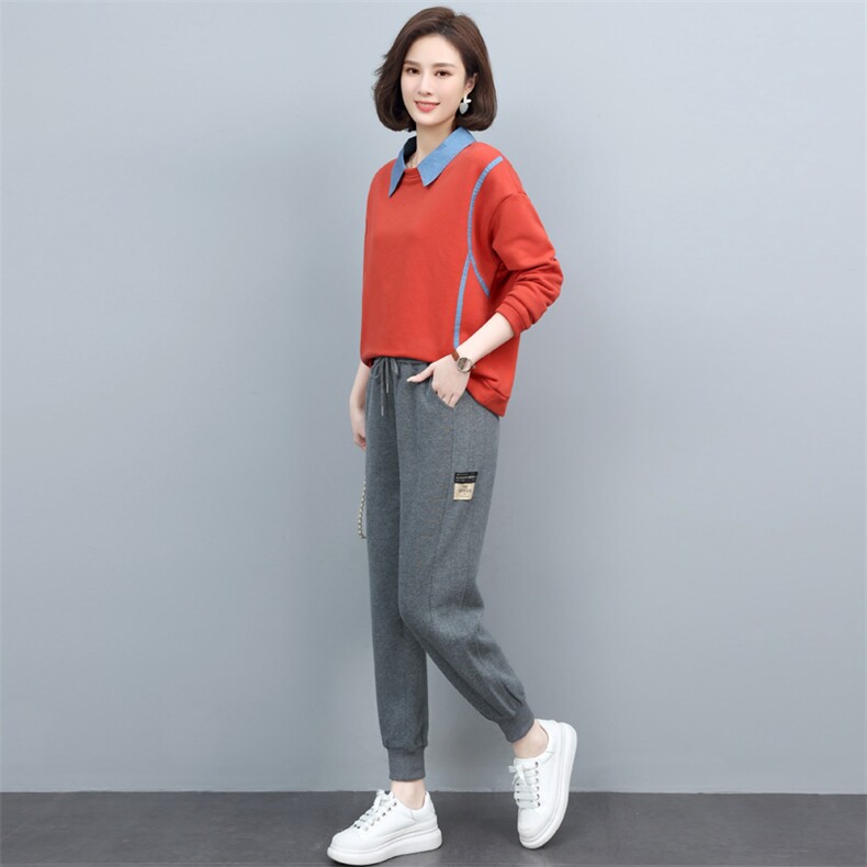 长期现货，卫衣套装女2022年新款春季韩版时尚休闲春秋两件套图片