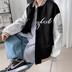 男夹克青少年立领长袖刺绣棒球服夹克W75P46，男装夹克，星座1116-2
