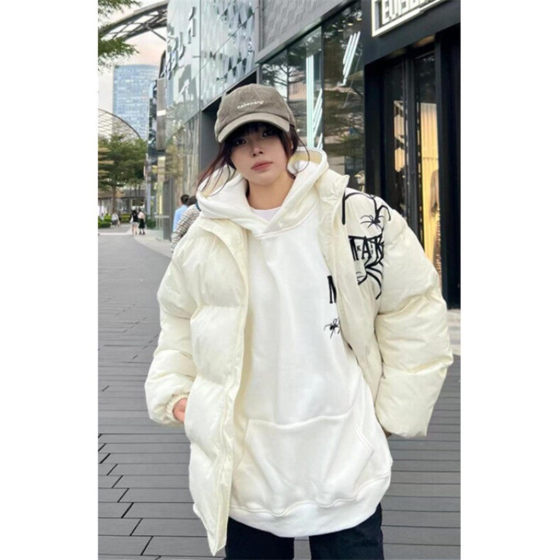 蜘蛛网刺绣字母棉服棉衣冬季加厚男女宽松面包服潮外套MZ56,男装棉衣,星座1116A（原606A-3）