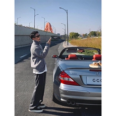 重磅秋冬北极绒双拉链毛衣开衫美式复古休闲慵懒风宽松针织衫外套，男装针织衫/毛衣，电商A486