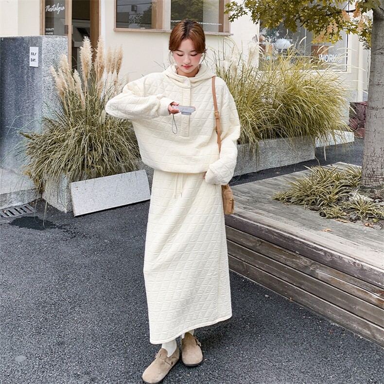 新款韩版菱格加棉两件套裙2C123-Z1005-P215-K318,女装棉衣/棉服,2C123