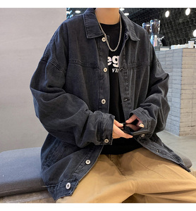 牛仔外套男春秋季韩版潮流百搭衣服港风潮牌ins工装夹克W409-P62图片
