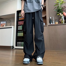 工装裤男春夏季四面弹复网降落伞休闲阔腿高腰美式运动裤K801，男装工装外套，星座1116A-1（原606A）