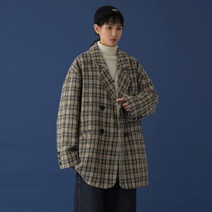 20年秋冬小香风编织西装男女宽松加厚外套DS-B293-Y779-P110控148图片