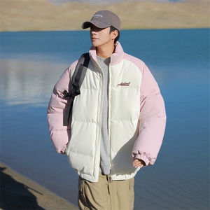 现货 抖音得物可供视频 三防加厚羽绒拼接棉衣外套面包棉服 86634图片