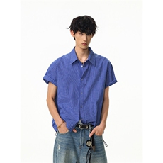 特P40无差价新款夏季潮流设计百搭短袖衬衫-HC2353无影墙，男装衬衫，电商A003