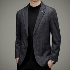 DJ3397钱塘2020-3秋冬季新款商务休闲合身中年男士西服P147，男装西服，钱塘207-3