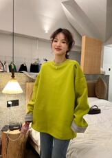 7225-1翻边卫衣，女装卫衣/绒衫，续加 XJ