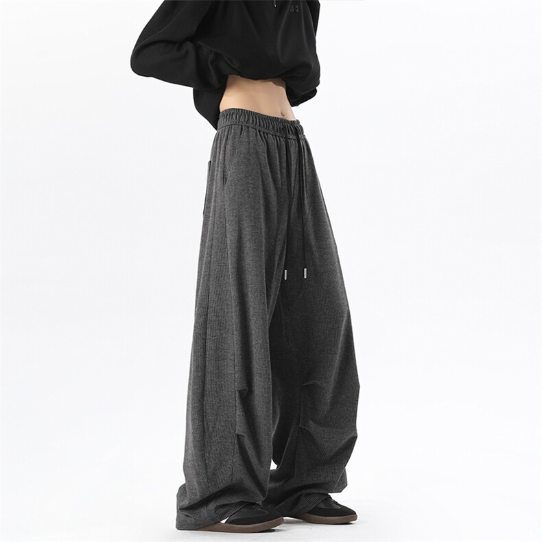 2025秋季新款无影墙廓形弯刀糯米裤M-5XLHK25832-特P35，男装休闲裤，电商A022