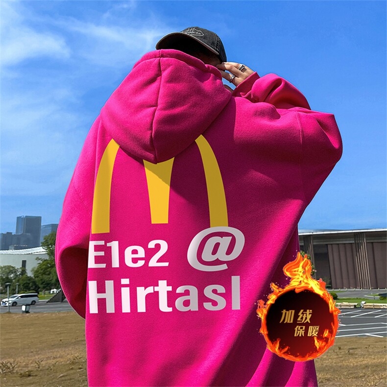 500克重磅秋冬美式加绒加厚卫衣外套DL238常规特P35绒特P40,男装卫衣,电商A486