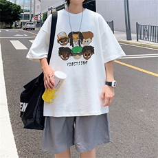 230g重磅纯棉!夏季短袖t恤男半袖男DSA028-MDTP433-P25，男装T恤，电商A028