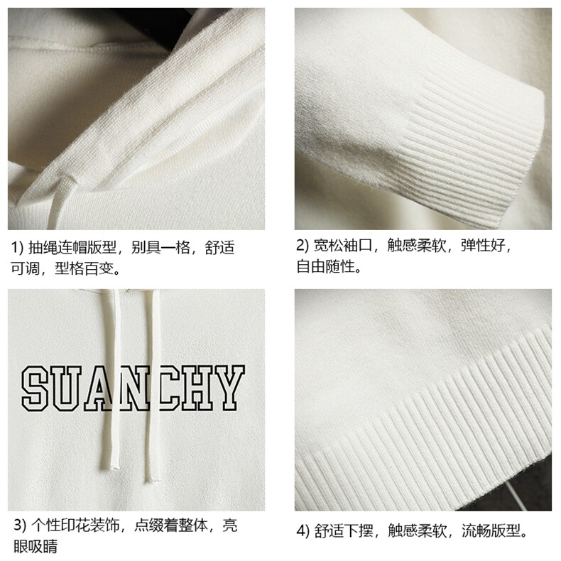 LM68229-P58加绒款-P68连帽毛衣男大码带帽针织衫男毛线衣网格,男装针织衫/毛衣,电商A040A