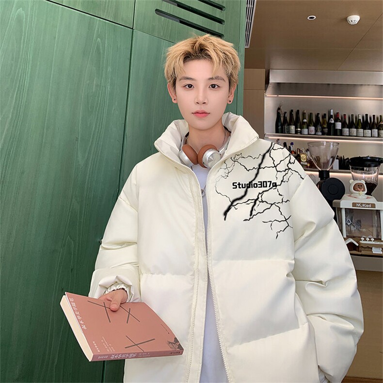 主推款！港风加厚棉衣潮三防面料羽绒棉服外套男 M6662-P118图片
