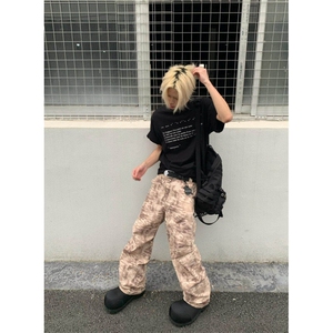 【有货】 NG46LL-特P60 褶皱迷彩伞兵工装裤男秋季美式复古工装裤图片