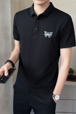 男装Polo衫夏季2025新款短袖翻领刺绣t恤男C317-1853-P55，男装T恤，电商C317