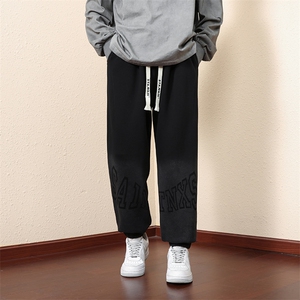 主推M-8XL 棉 秋季新款大码束脚潮流休闲卫裤 109-K608-P50图片