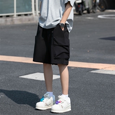 短裤男夏季美式街头潮牌潮流宽松裤子小众痞帅五分马裤RC526-p32，男装牛仔裤，星座1008