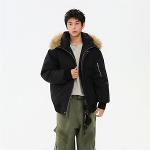冬季美式cleanfit棉服毛领加绒加厚潮牌撞色棉服外套MY6868-P88图片