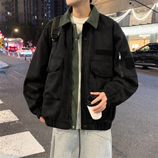 春款现货复古休闲工装夹克男士翻领宽松外套JK02656-P78，男装夹克，星座308B-2