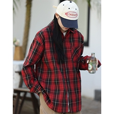 24秋经典格子长袖衬衫中性风格917-1-25152P58，男装衬衫，星座917-1