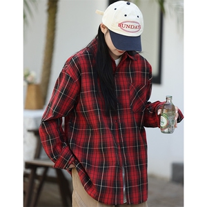 24秋经典格子长袖衬衫中性风格 917-1 -25152 P58图片