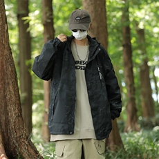 美式hiphop冲锋衣外套潮牌男女夹克春秋新款户外登山服CF77-P73，男装夹克，星座1008-1