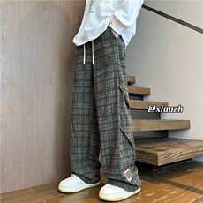 XZ616秋季新款灯芯绒满印双褶订标休闲长裤TY1069P55控68，男装休闲裤，星座512A（原616）