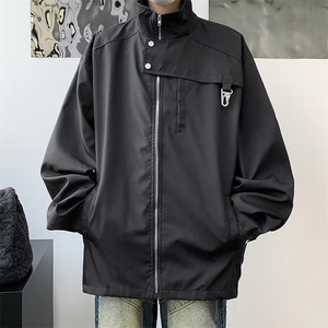 美式潮牌高街设计感小众外套男冬季情侣飞行服机能夹克W5422-P65图片