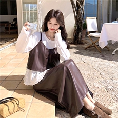新款皮衣吊带打底半身裙三件套女春季2C282-212P225K368，女装套装/套裙，2C282