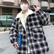 冬羊羔绒加厚棉服男宽松羊羔毛外套情侣棉衣M6512P120控158起，男装棉衣，电商A157