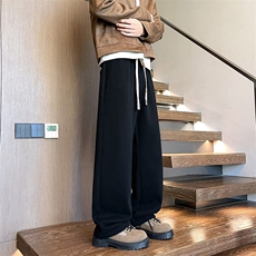 K5090/P45加绒P50冬季加绒卫裤男士加厚保暖休闲裤大码运动裤子，男装休闲裤，电商A141