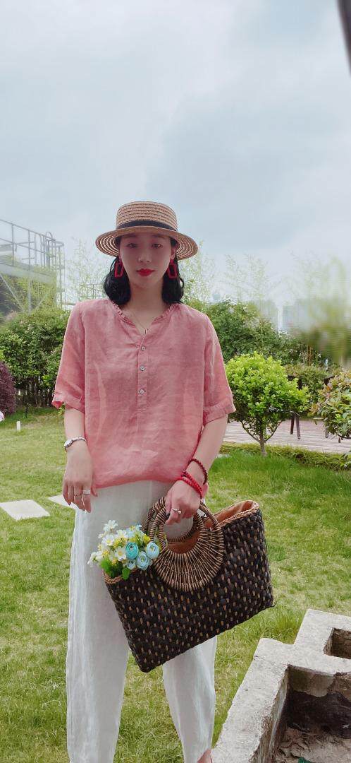 纯苎连衣裙小衫裤子裙子衬衣 时尚风 风淑女风休闲风，女装连衣裙，川哲