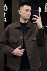 抖音网图现货春季男明线工装斜纹夹克外套JK31P108控148，男装夹克，电商B276A