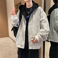 春季假两件青少年百搭夹克情侣春装外套XZ102B-1-JK2533P90，男装夹克，星座102B-1