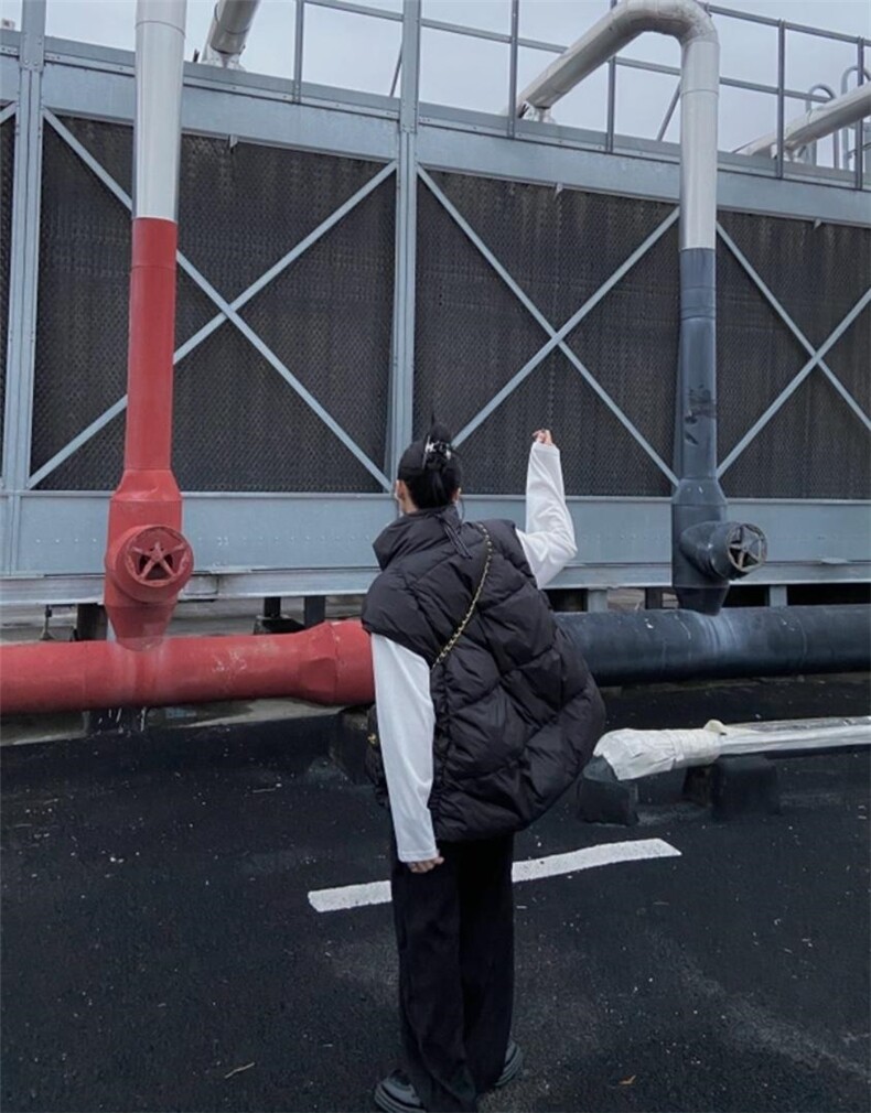 洋气羽绒马甲，女装马甲，LL+