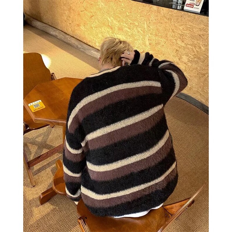 美式圆领毛衣男慵懒风休闲针织衫MY263P60,男装针织衫/毛衣,星座1116-2