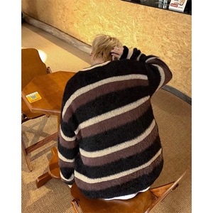 美式圆领毛衣男慵懒风休闲针织衫 MY263 P60图片