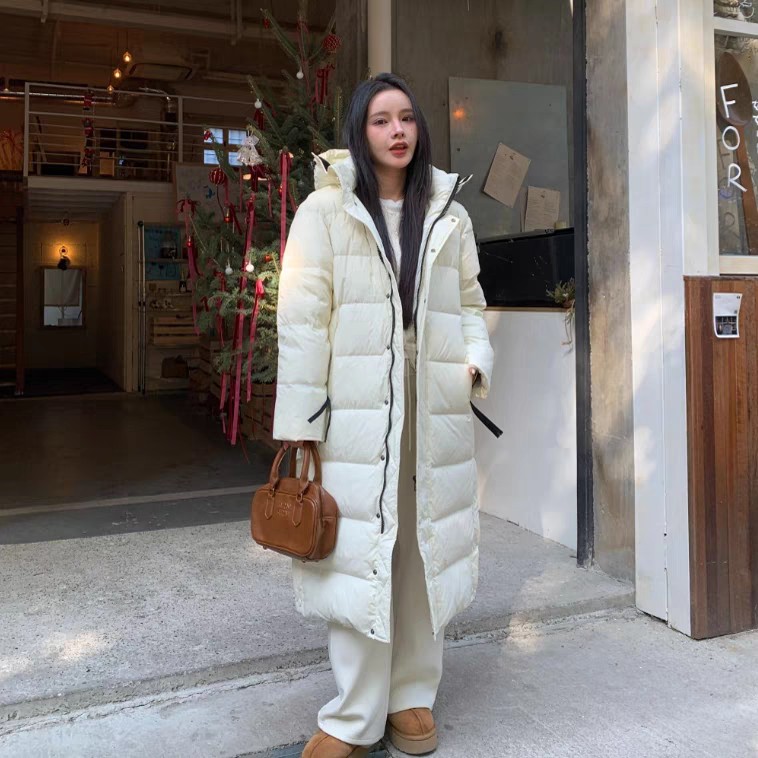 长款羽绒服男女同款冬季过膝高品质洋气保暖外套,女装棉衣/棉服,牛米欧羽绒服工厂店