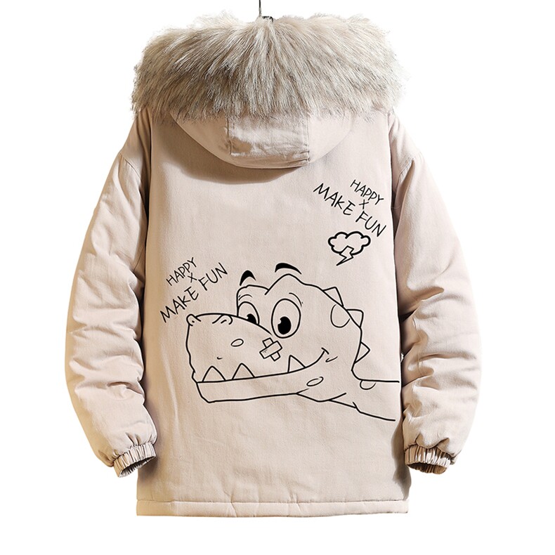 MM48136-P130冬季大毛领棉衣男士大码加厚棉袄男棉服砖墙挂拍,男装棉衣,电商A040A