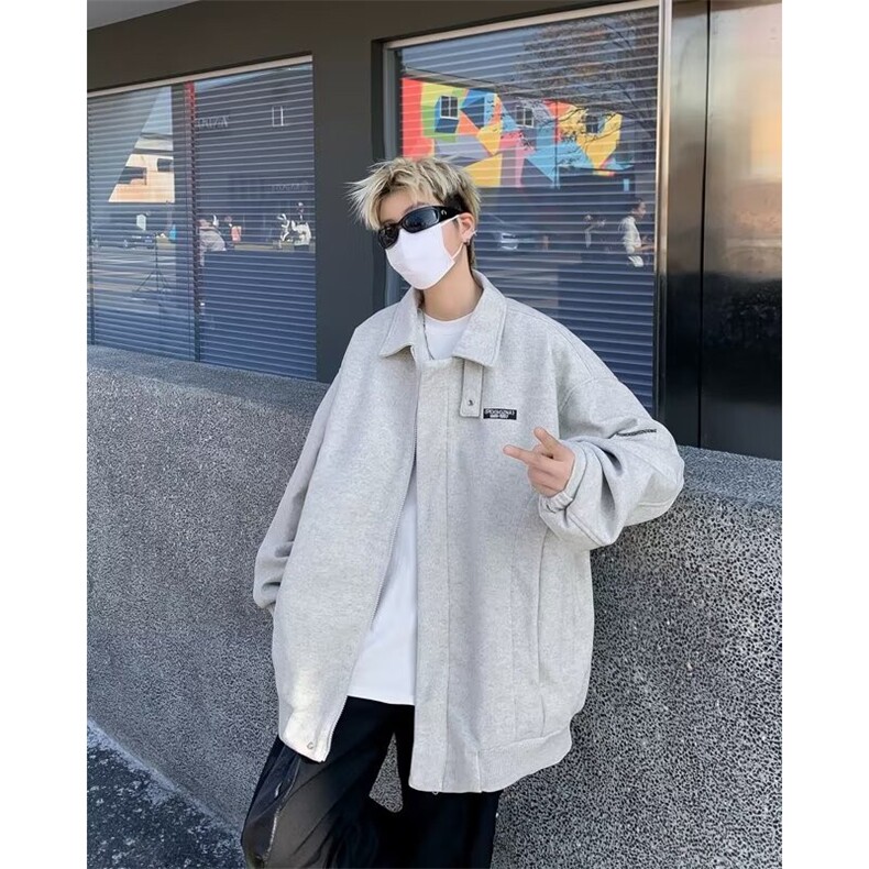 男春秋韩版潮流潮牌港风宽松拼接撞色休闲服外套,男装夹克,星座716-2