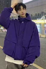 春季新款现货三防户外夹克男连帽冲锋衣外套DSA157B-J93-P60，男装夹克，电商A157B