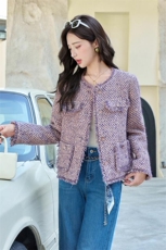 【bao款小香现货】2025秋冬新款重工粗花呢小香流苏外套含30羊毛，女装短外套，雅静靓衣