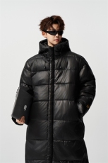有长图冬季长款黑金羽绒棉衣服男潮宽松连帽棉袄外套MF00831/P150，男装棉衣，电商B316