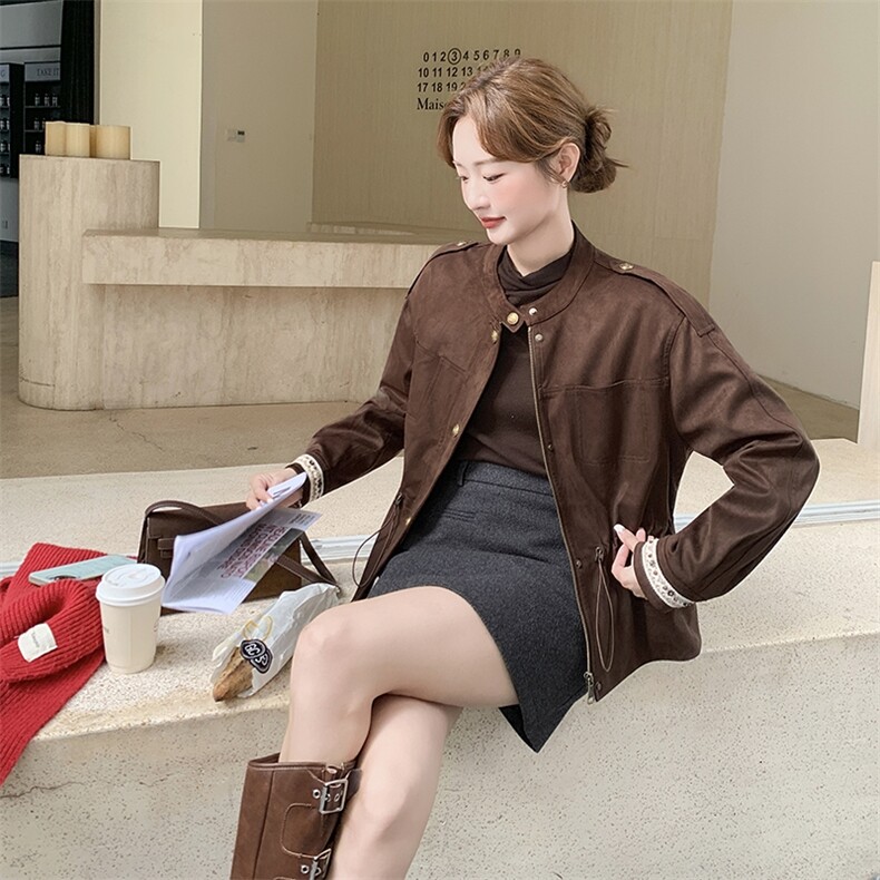 大量现货麂皮绒羽绒服外套保暖修身羽绒服90绒-衣珂纱朗2D044,女装羽绒服,衣珂纱朗